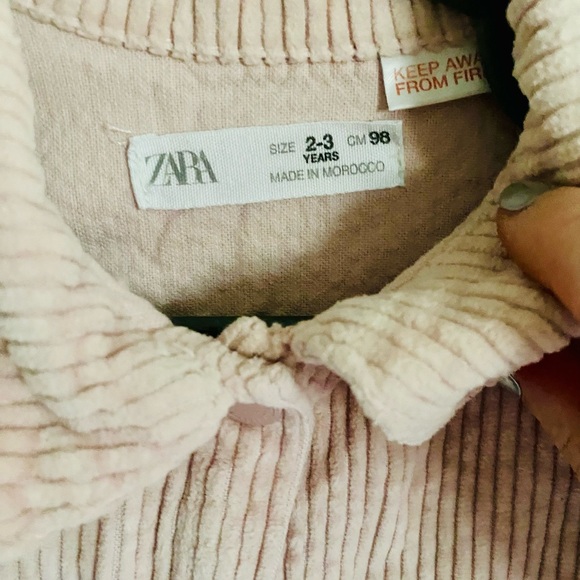 Zara Tiered Corduroy Dress - Picture 3 of 3